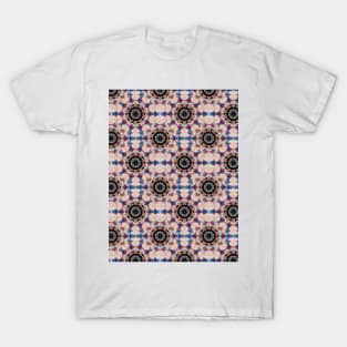 kaleidoscope, mandala, flower stylization in pastel colors T-Shirt